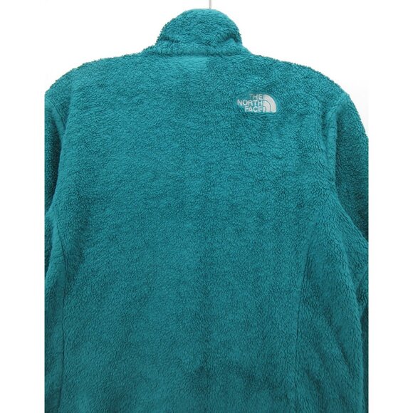 The North Face Jacket Medium Teal Osito Fuzzy Fleece Hiking Full Zip - Picture 8 of 13
